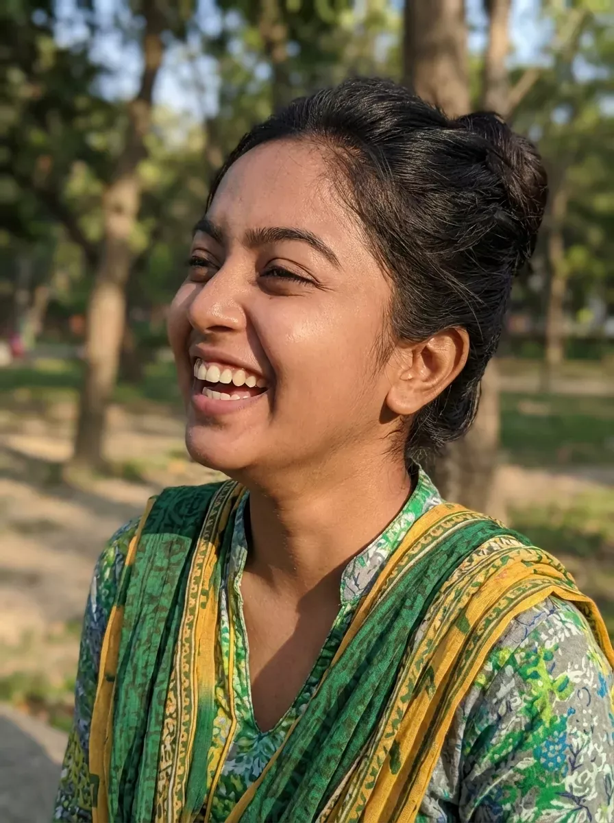 Candid Laugh Close-Up Aesthetic Photo